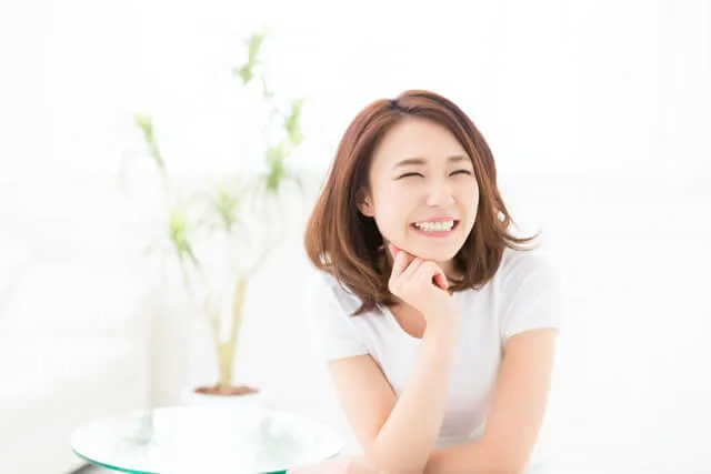 笑顔の顔写真を使う